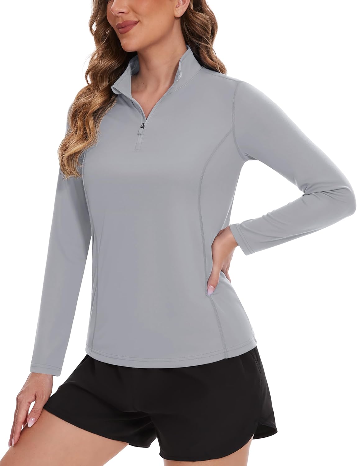 TACVASEN Women's UV Protection Shirts, Special Quarter Zip Pullover, Innovative...