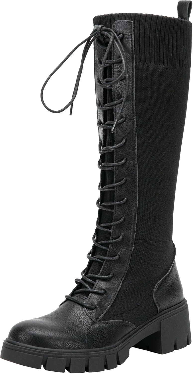 Jeossy Women's 9603, Special Knee High Boots for Women, Innovative Platform Chun...