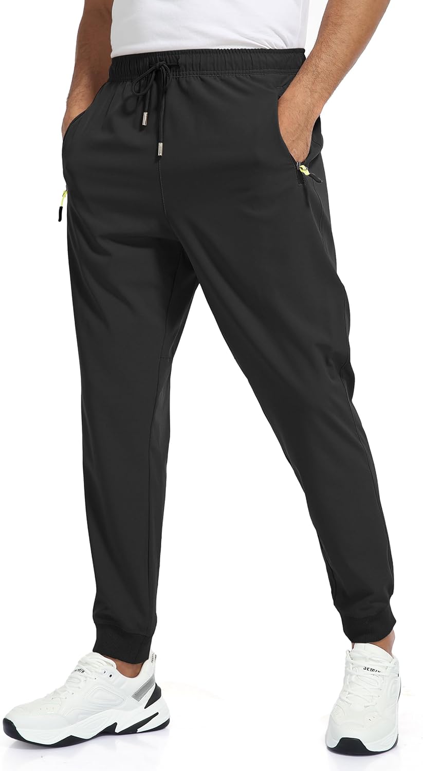 Rapoo Men's Lightweight Joggers Pants Quick Dry Workout Track Running Gym Athlet...