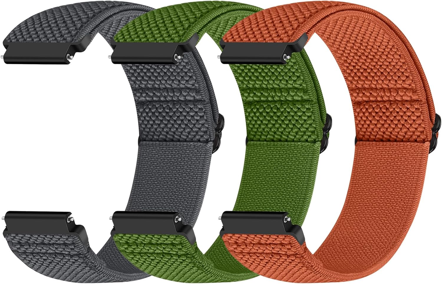 Yunshare Quick Release Watch Strap 22mm 20mm 19mm 18mm, Elastic Nylon Watch Band...