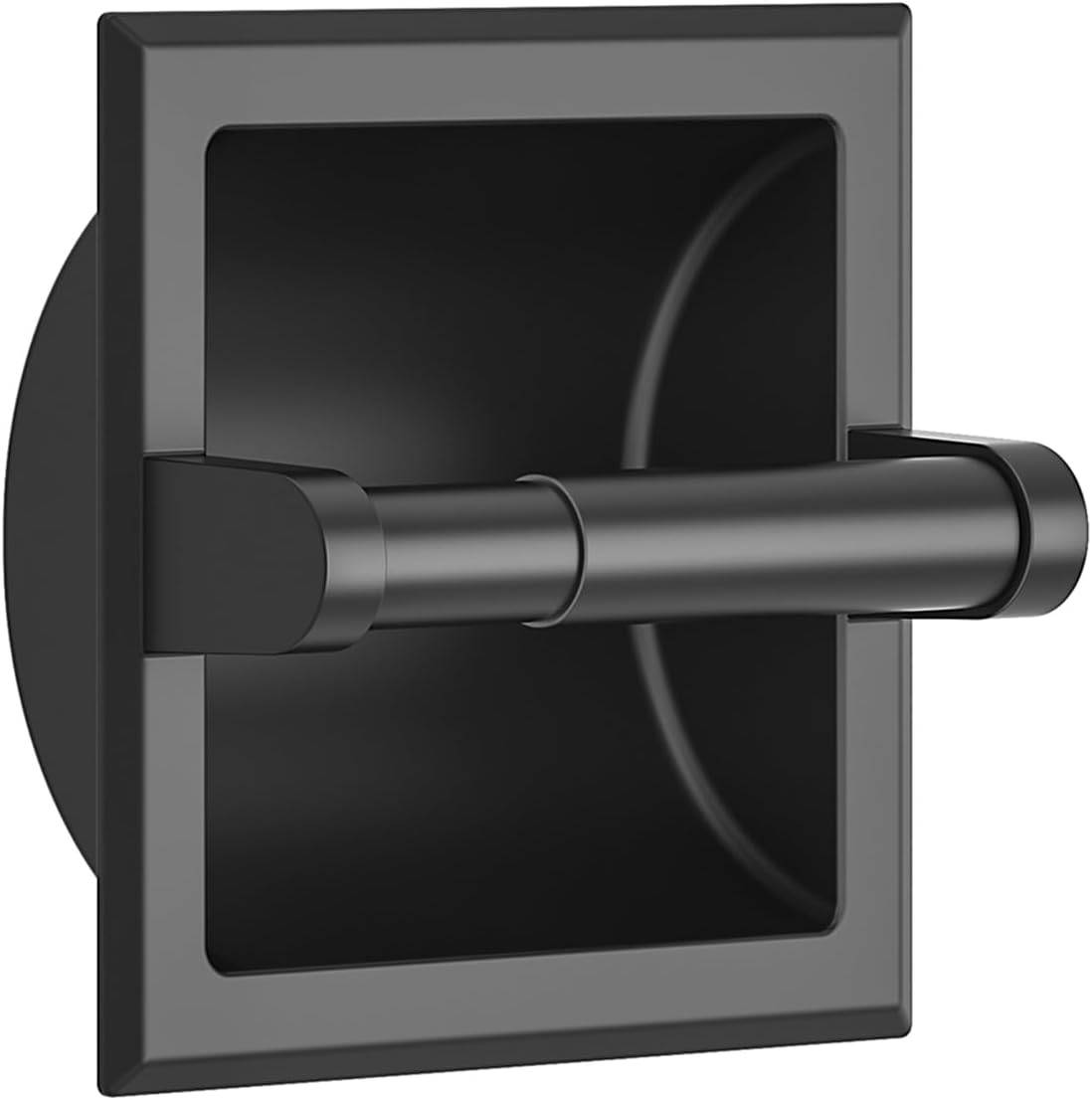 FORIOUS Matte Black Toilet Paper Holder, Special Metal Mounting Bracket for Bath...