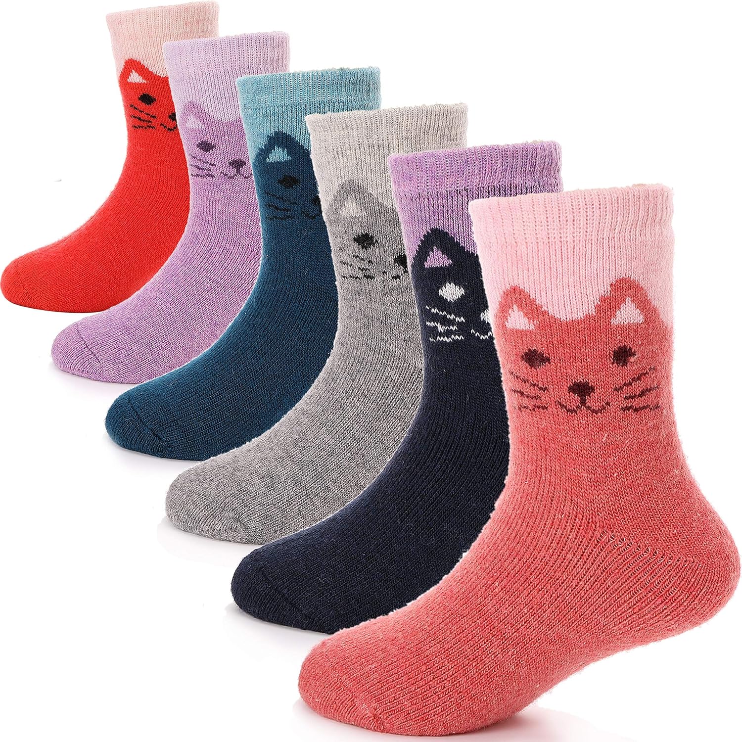 ANTSANG Kids Merino Wool Socks, Special Thermal Walking Socks for Toddlers Boys...