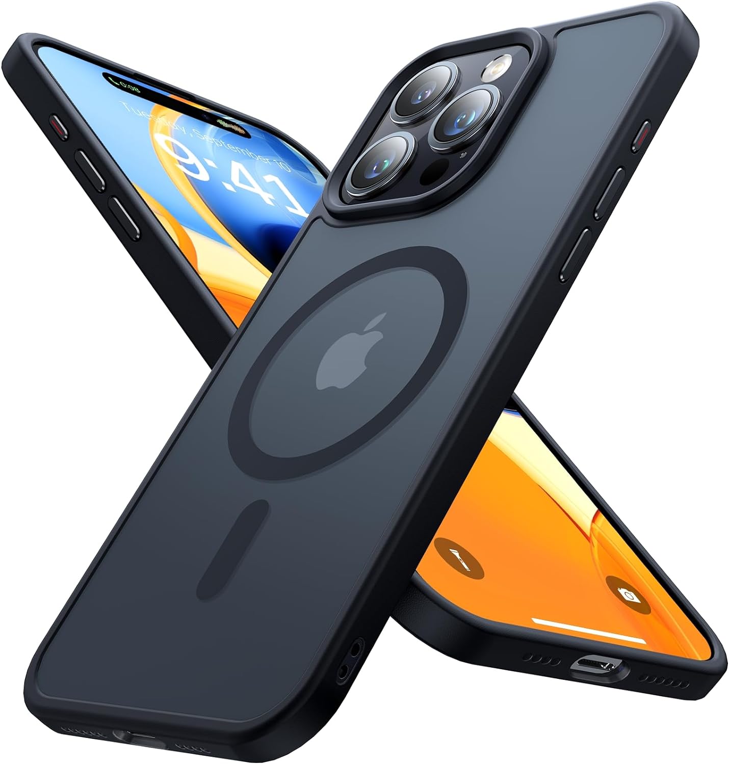 Magnetic Shockproof for iPhone 16 Pro Max Case, Skin-friendly[Compatible with Ma...
