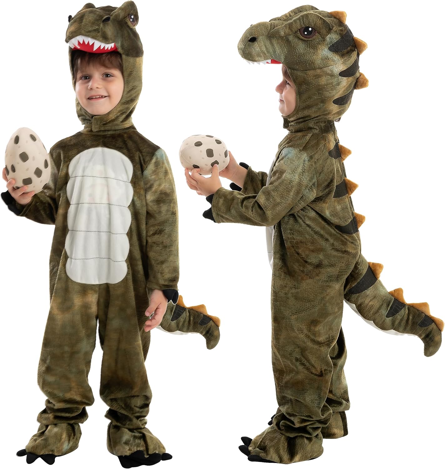 Spooktacular Creations Dinosaur Costume, Special Child Realistic T-rex Costume w...