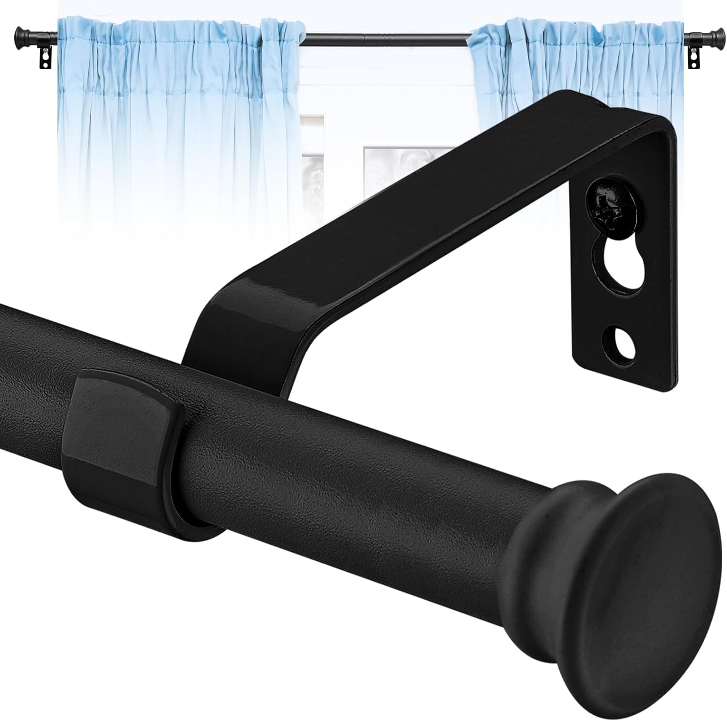 High-Quality Curtain Poles, Special Curtain Poles for Eyelet Curtains 76 to 116...