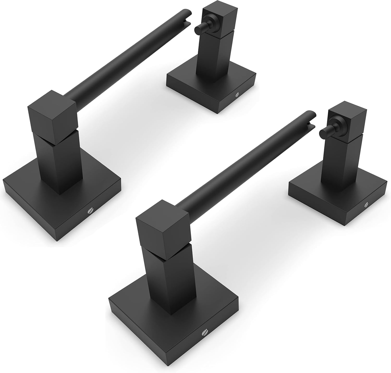 Ruacq Toilet Paper Holder, Special Double Post Pivoting Square Tissue Holder, In...
