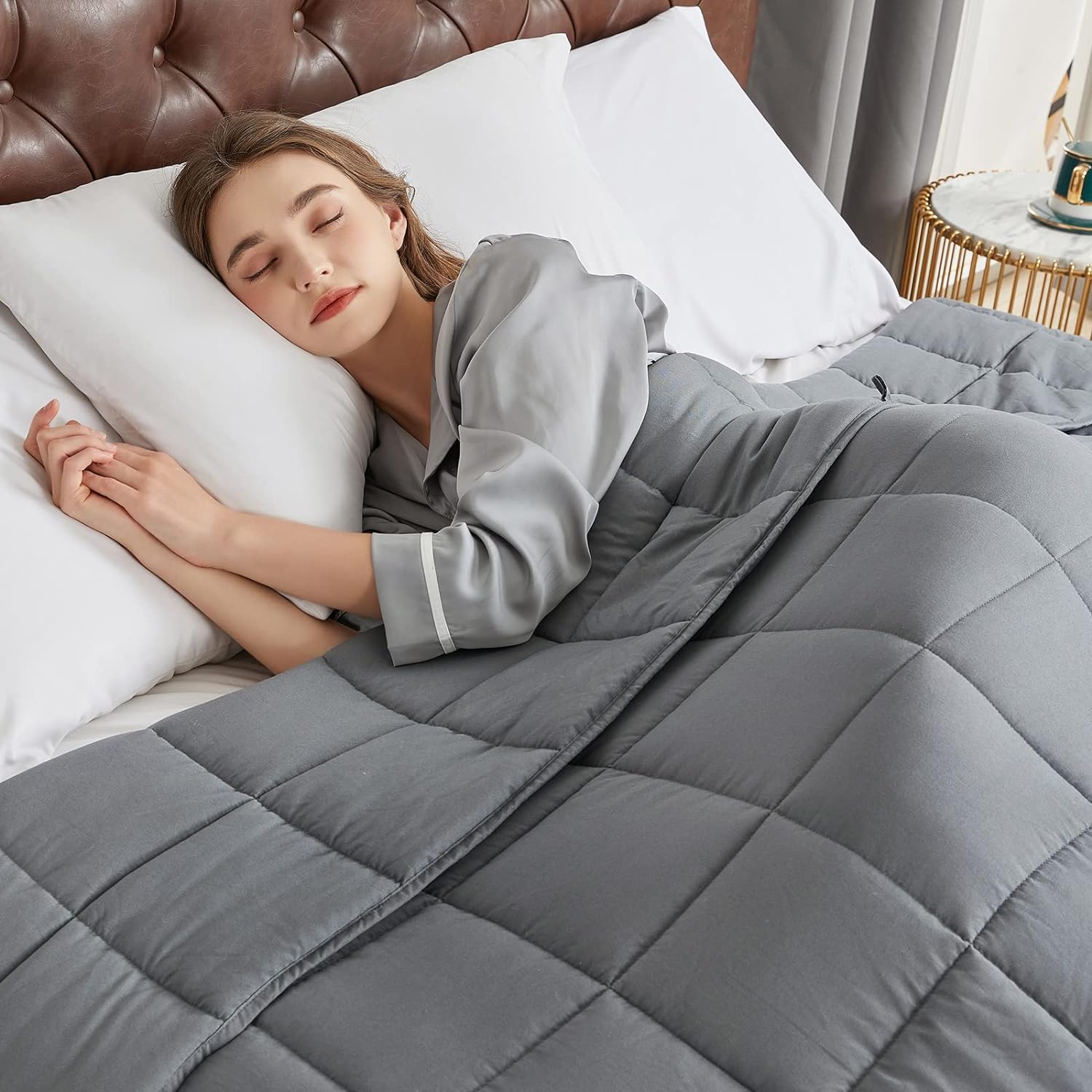CYMULA Weighted Blanket for Adults, Special Cooling Breathable Heavy Blanket for...