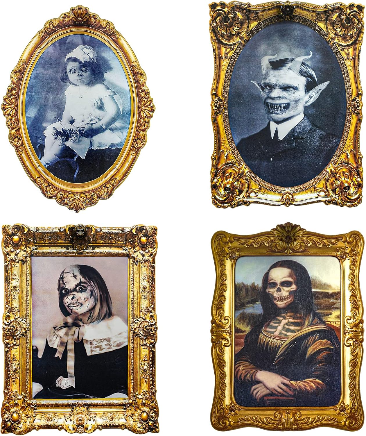 Halloween Decorations Indoor, Special Scary 3D Changing Face Pictures, Innovativ...