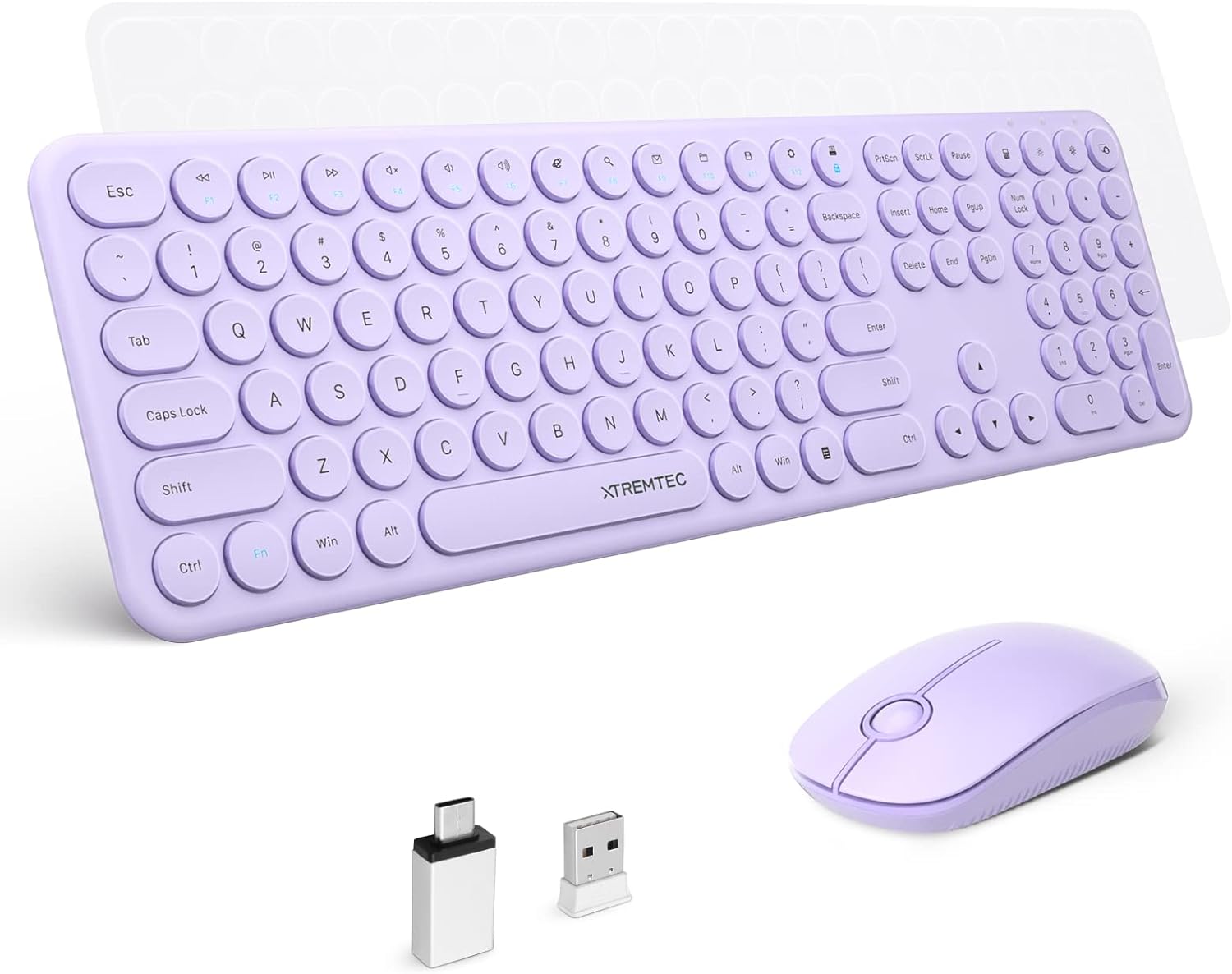 XTREMTEC 2.4G Full Size Wireless Keyboard, Special Wireless Mouse Combo, Ultra S...