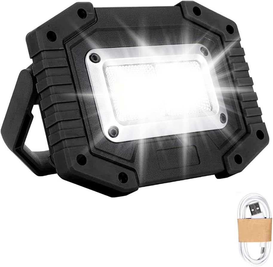 Trongle LED Rechargeable Work Light, Special 3 Modes Outdoor Security Light with...