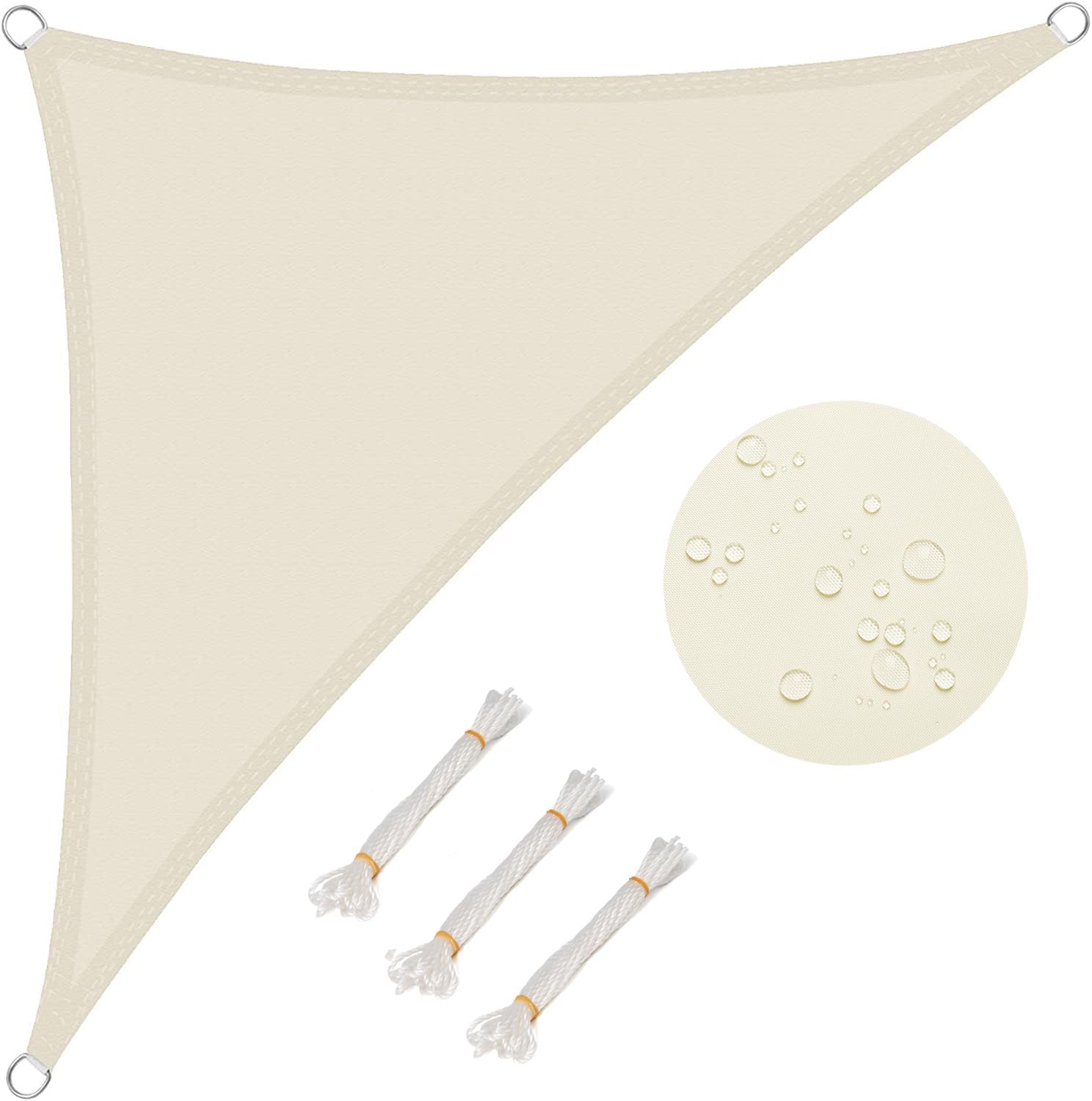 WOLTU Sun Shade Sail, Special Water Resistant Sail Shade for Right Angle Canopy,...