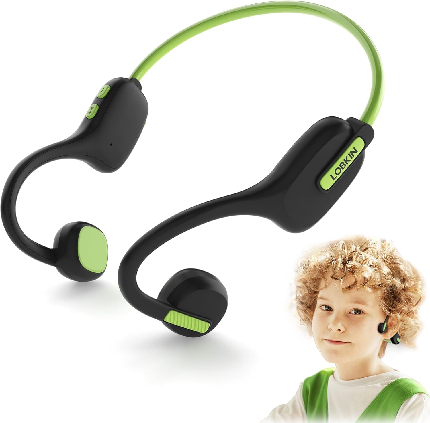 LOBKIN Kids Headphones Open Ear,Bluetooth 5.3 Air Conduction Wireless Lightweigh...