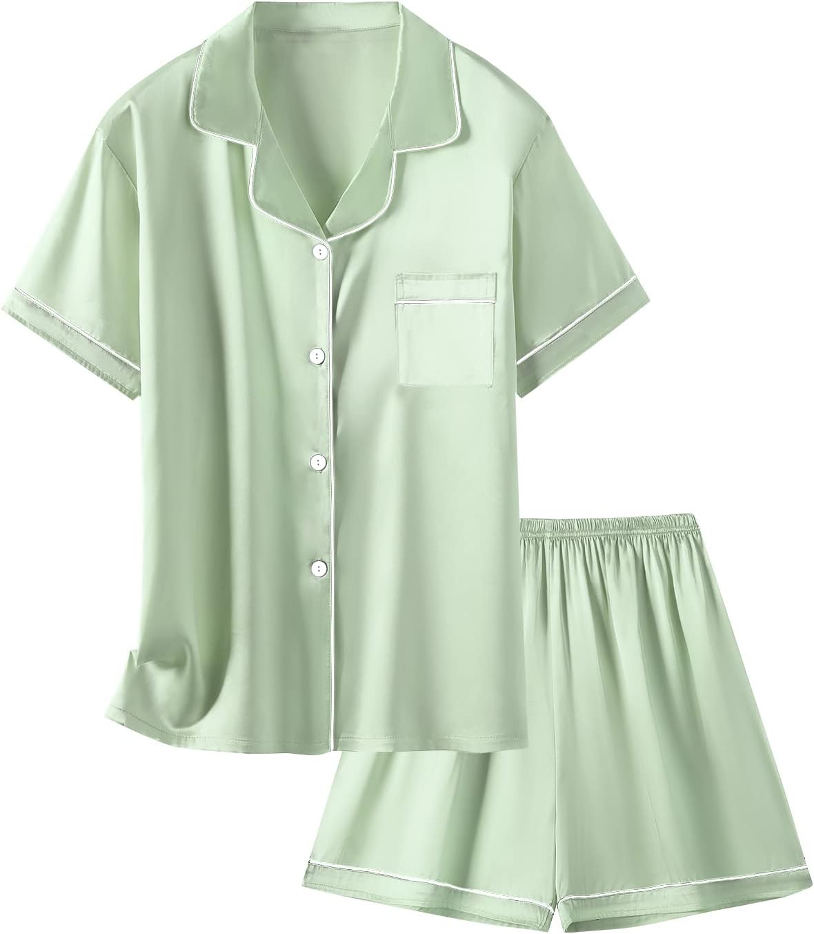 Schbbbta Pajamas, Special Satin Silky Pjs Set, Unique Nightwear Sleepwear Gift f...