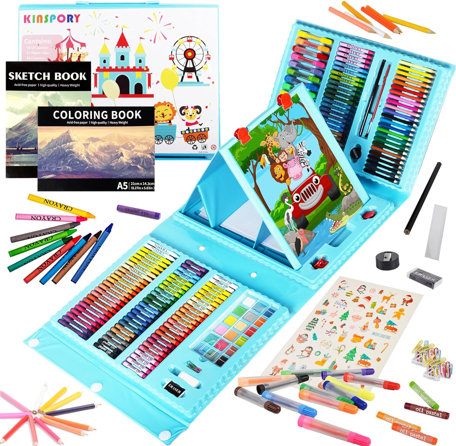 KINSPORY Art Supplies for Kids, Deluxe Art Sets for Kids, Innovative Painting Ar...