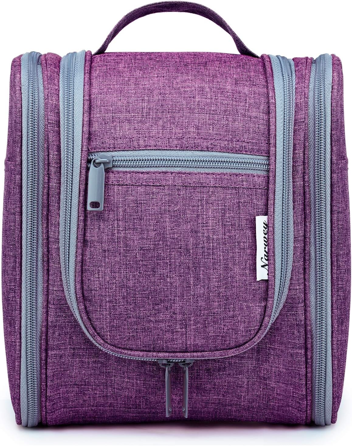 A-purple Travel Hanging Toiletry Wash Bag, Special Makeup Cosmetic Organizer for...