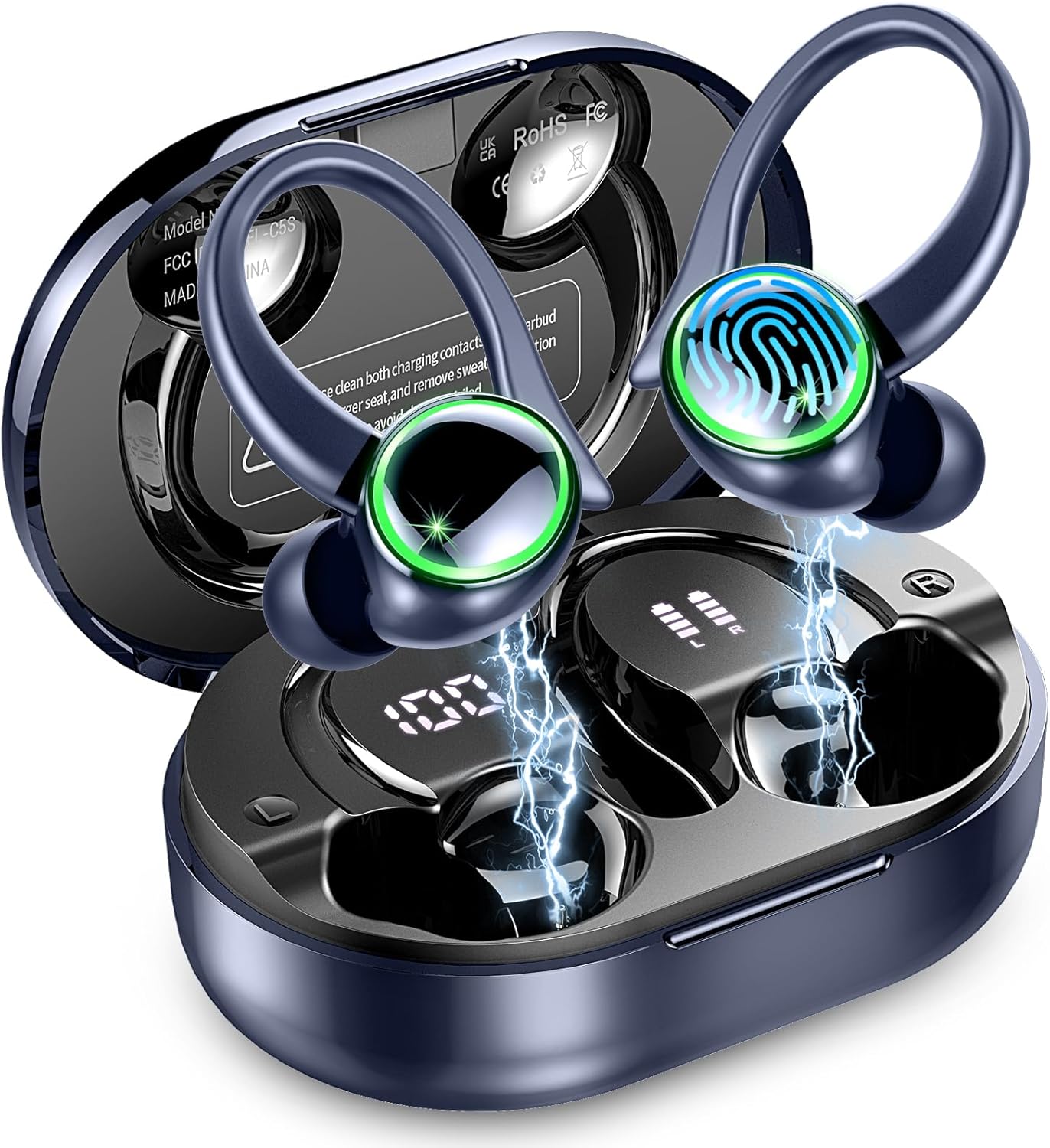 Wireless Earbuds, Special Bluetooth 5.3 Headphones, Innovative 50H Playtime Ster...