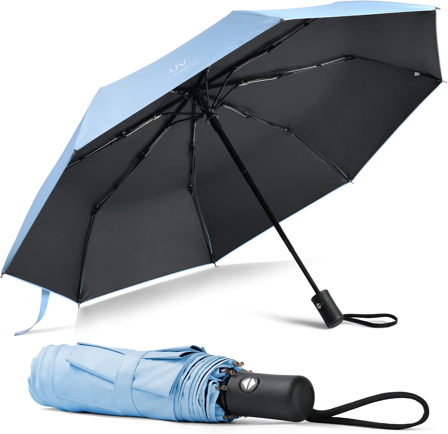 Vicloon Automatic Umbrella, Special Windproof Compact Travel Umbrella, Innovativ...