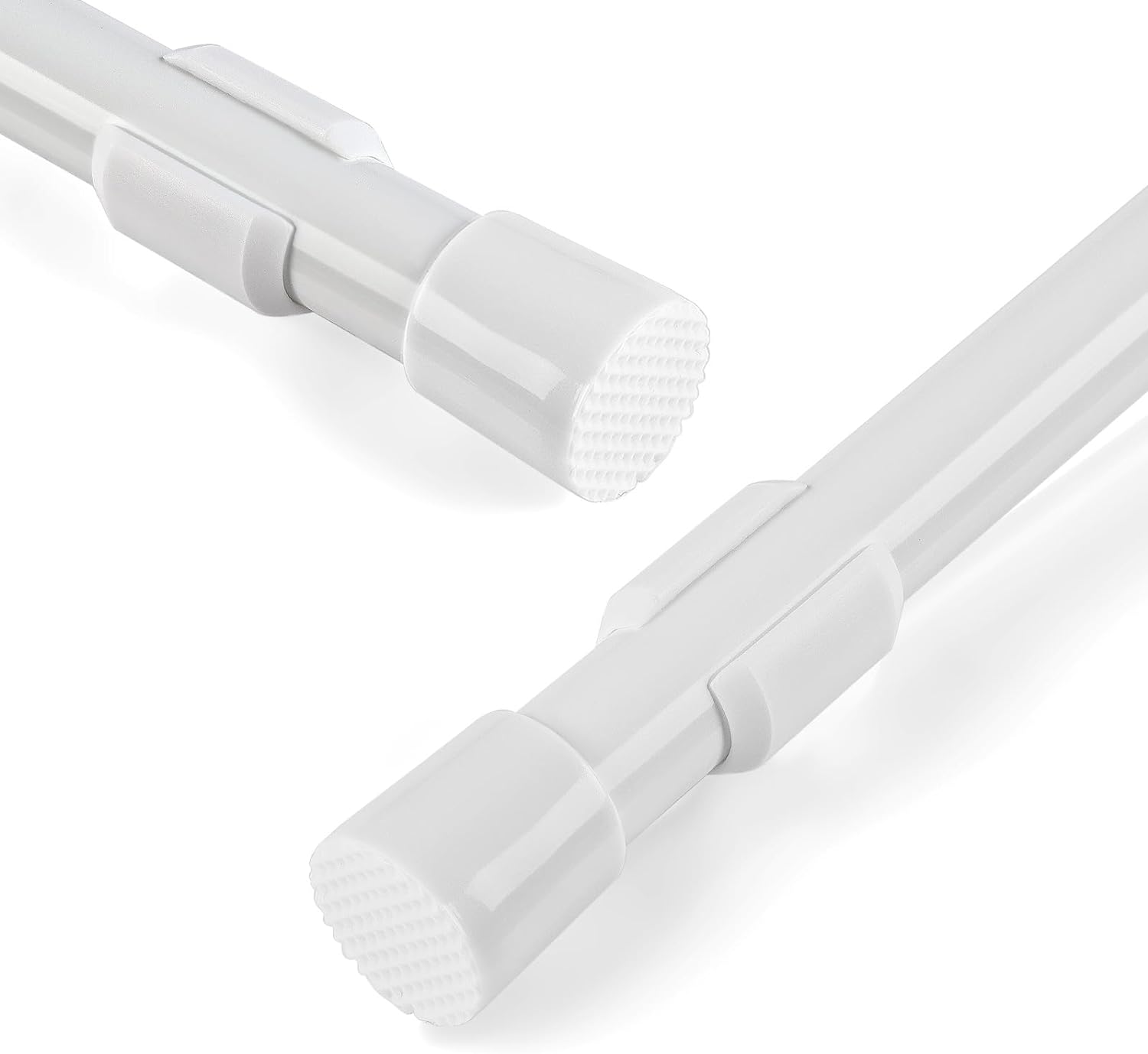 Metal Extendable Shower Curtain Tension Rod with No Drilling Required, Special T...