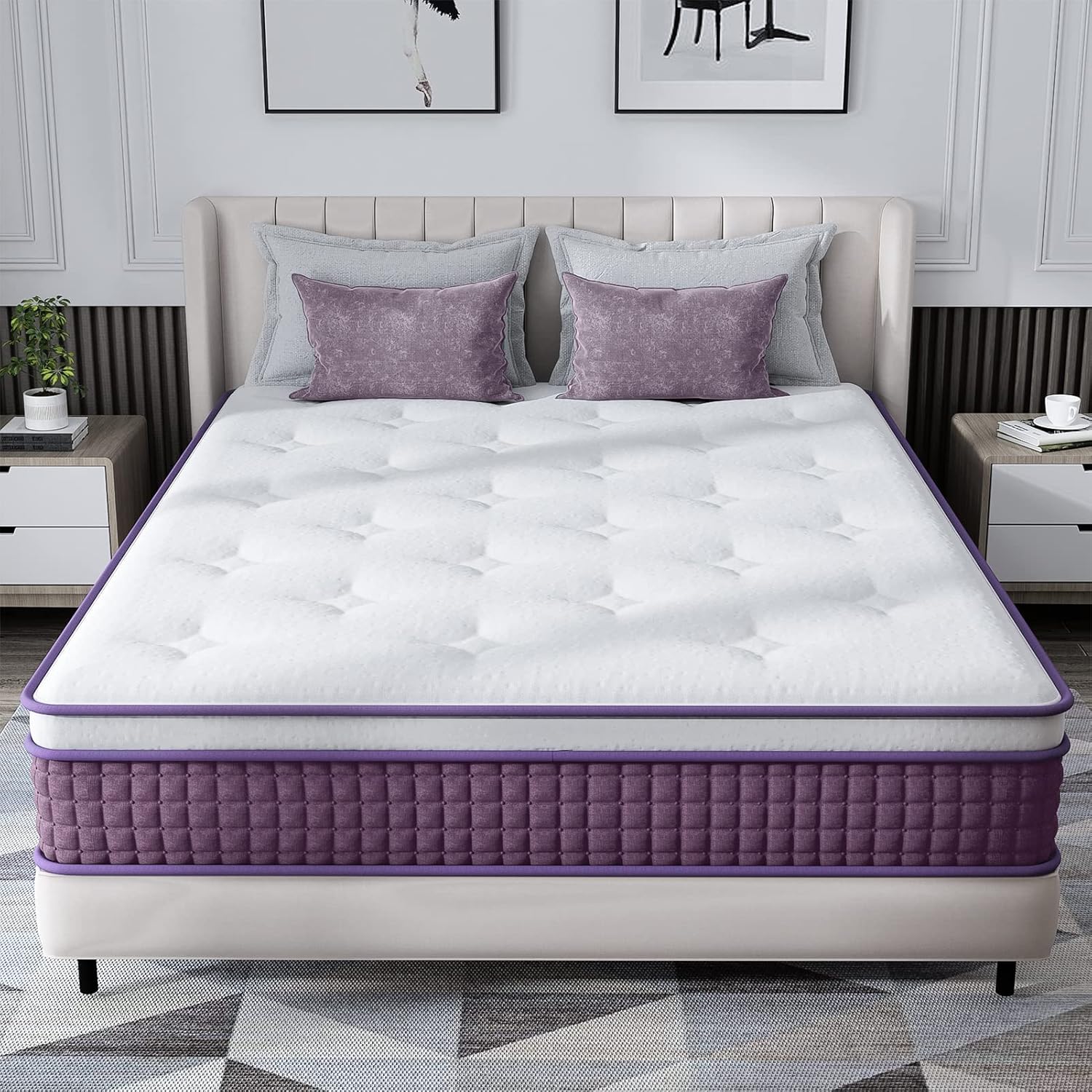 Hybrid Full Mattress, Special Full Size Mattress in a Box, Innovative Plush Foam...
