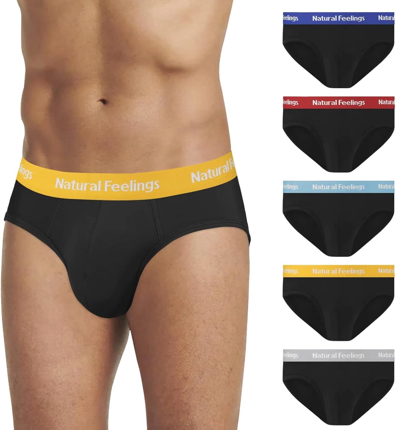 Natural Feelings Mens Apparel, Special Mens Underwear Briefs Soft Cotton, Innova...