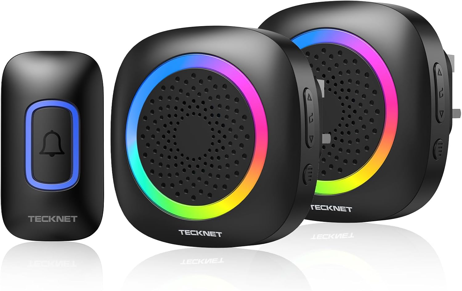 TECKNET Wireless Doorbell, Plug in Door Bells Wireless Cordless with 2 Receivers...