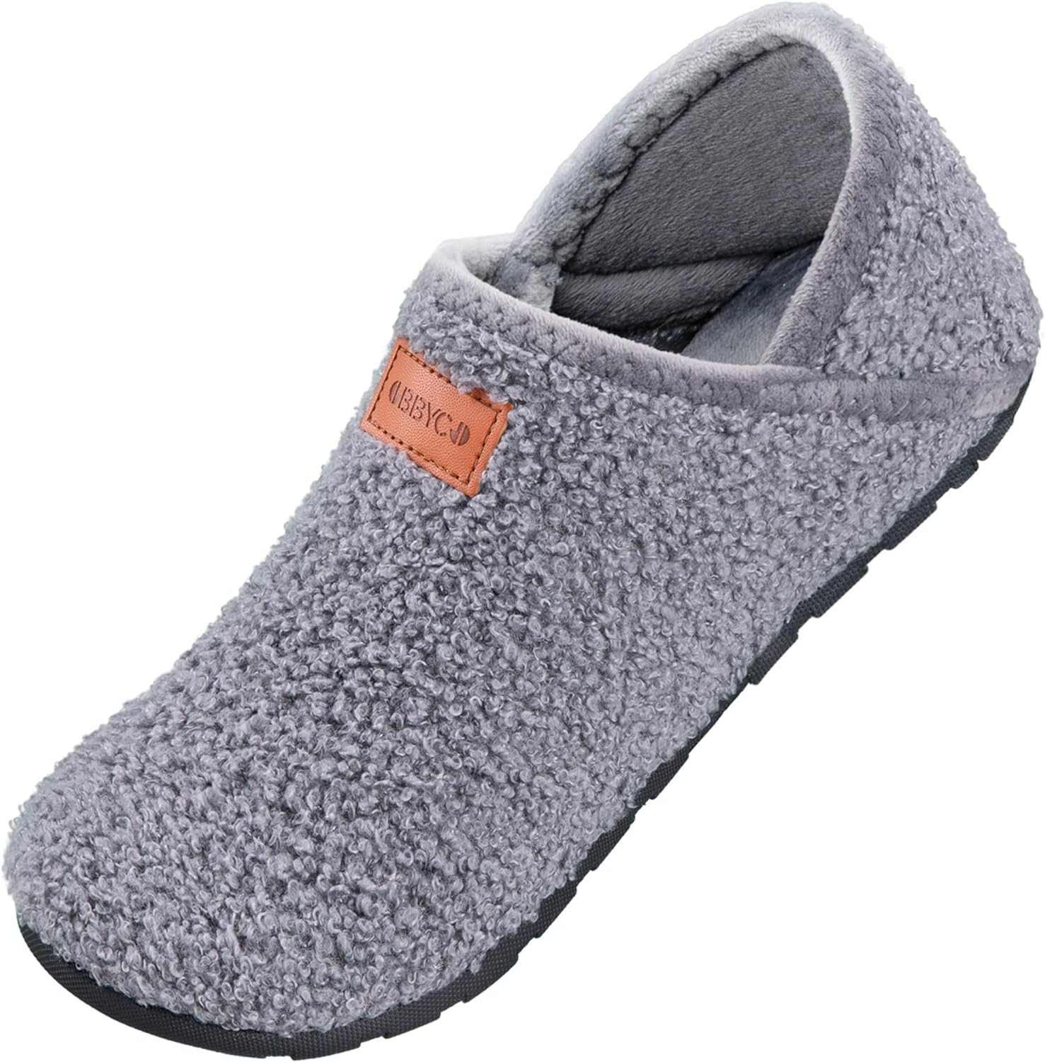 OBBYCO Women's Men's Fuzzy Fur Slippers Casual House Shoes Non Slip Slipper Warm...