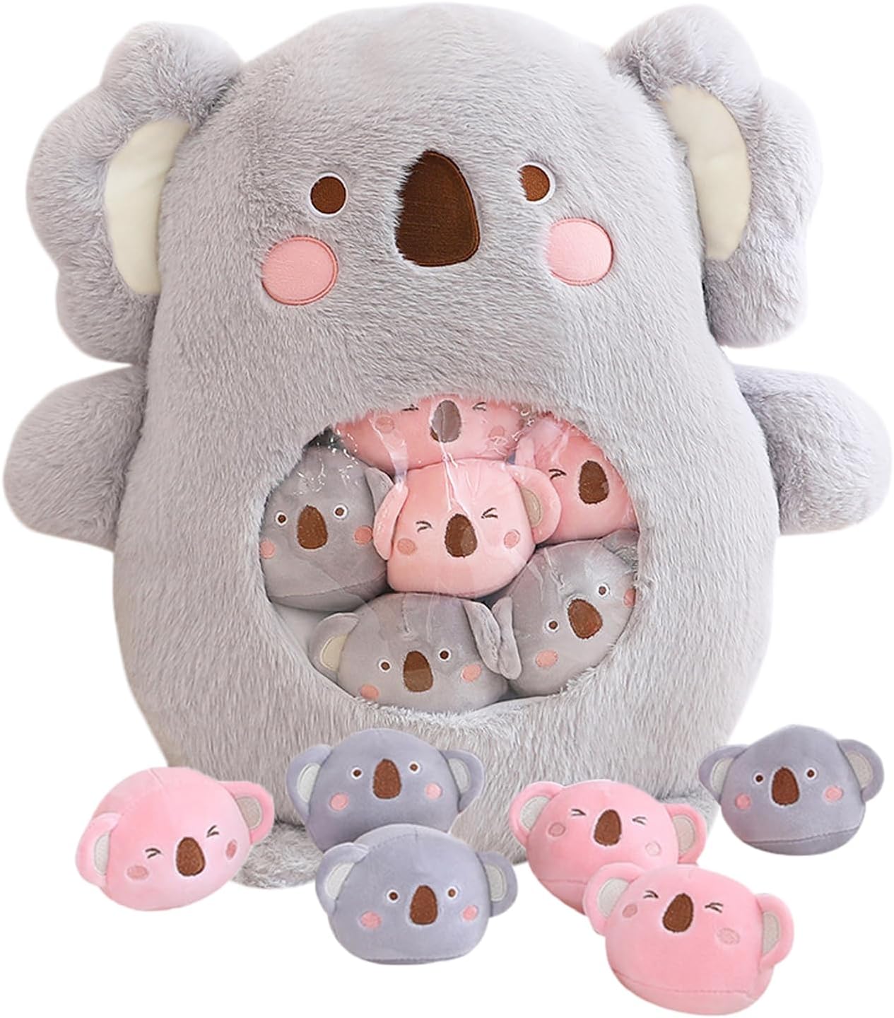 Kekeso Stuffed Koala Plush Throw Pillow, a Bag of Koala Plush Doll Soft Snack Pi...