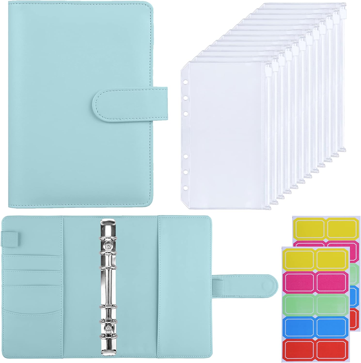 HAUTOCO A6 Budget Binder, Special Money Organizer with Zipper Envelopes, Innovat...