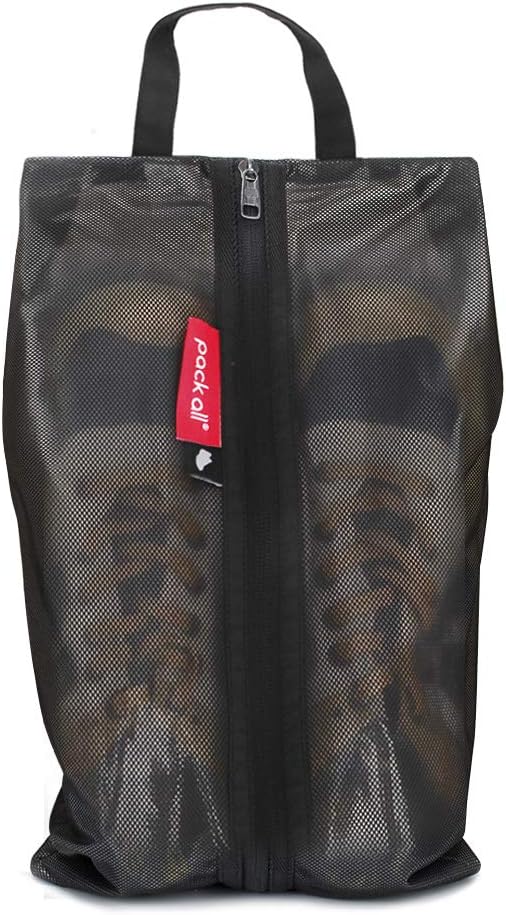 pack all Water Resistant Shoe Bags, Unique Shoe Pouch Organizer with Zipper, Inn...