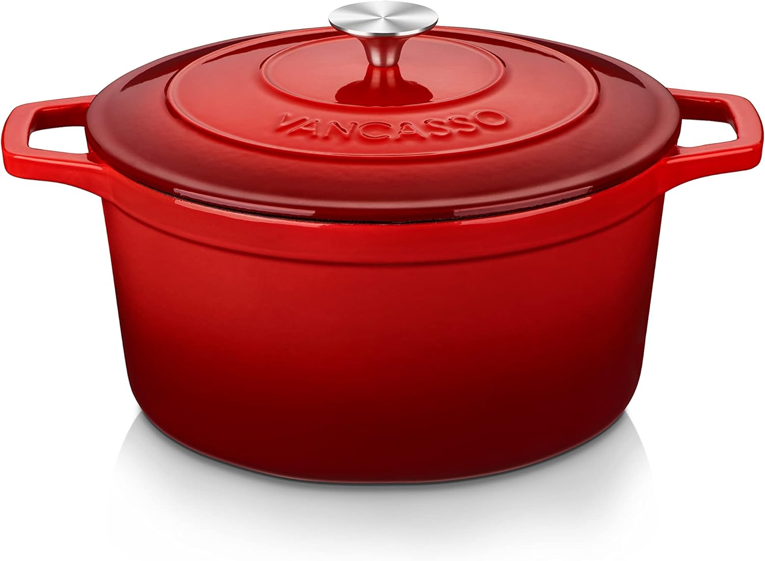vancasso Enameled Cast Iron Dutch Oven, Unique Dutch Oven Pot with Lid, High-Qua...