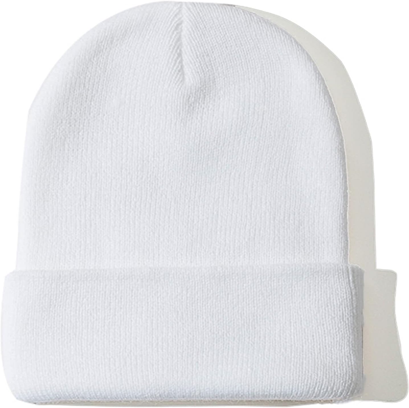 NPJY Unisex Beanie for Men and Women Knit Hat Winter Beanies White 1