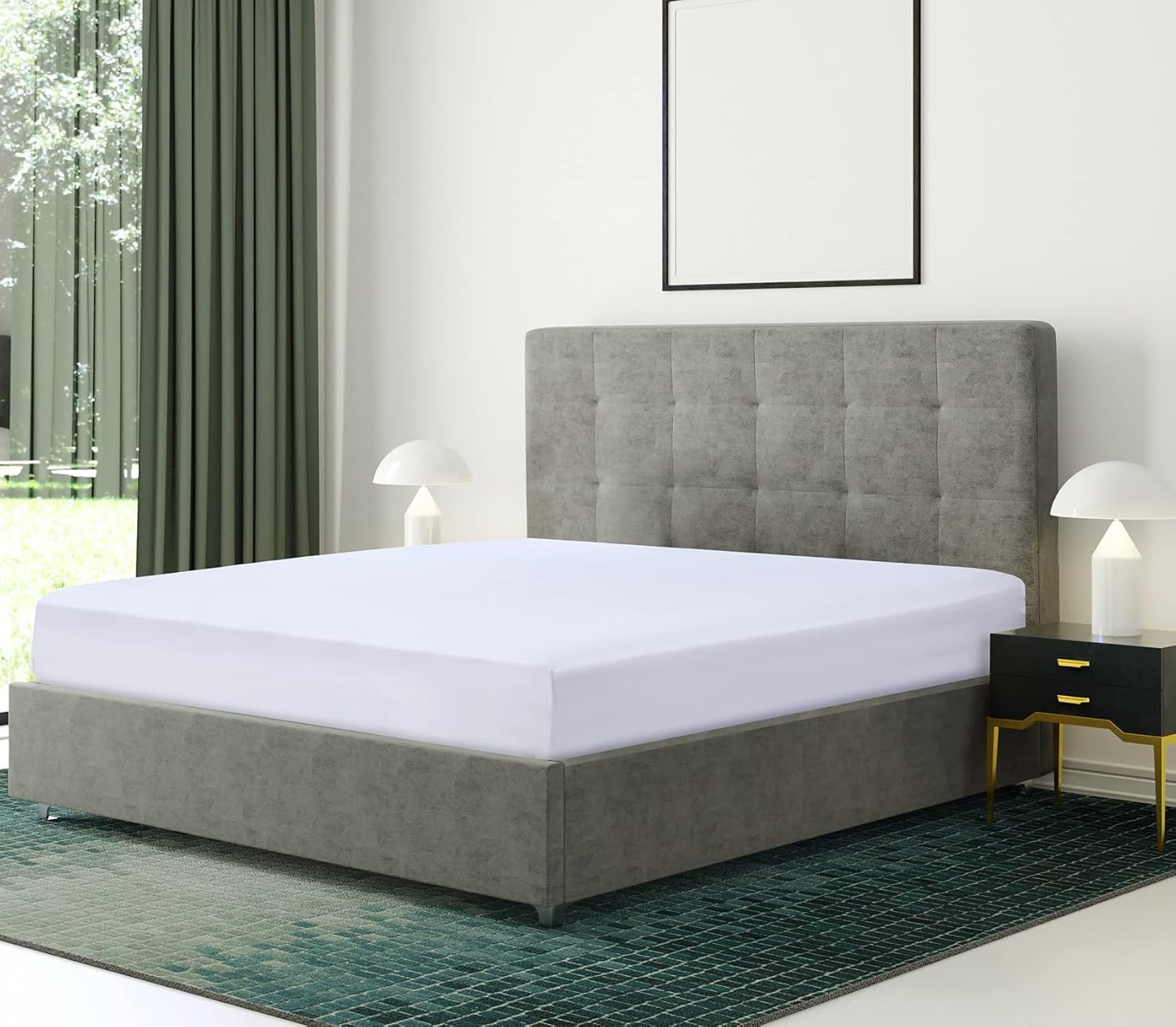 Bronwen Mathews® Microfiber Super King Fitted Sheet, Special Non Iron Brushed De...