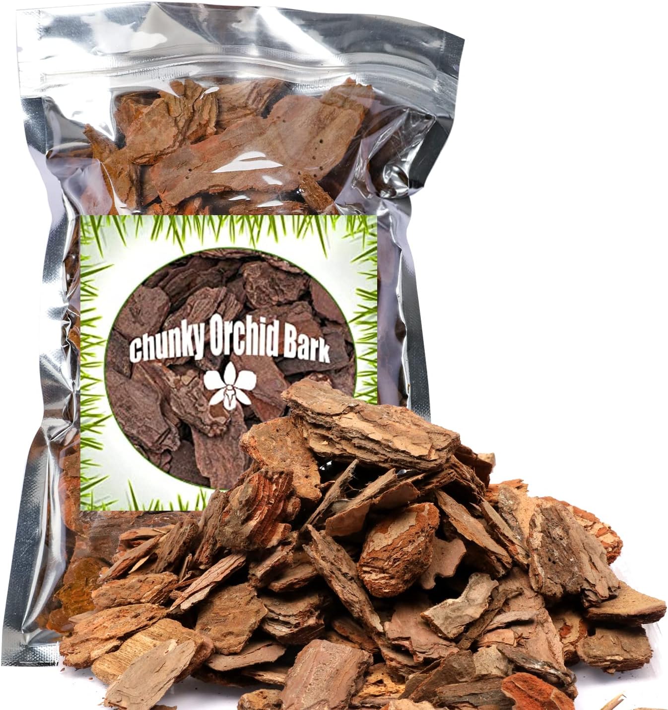 Orchid Bark for Plants, Organic Pine Bark for Proper Root Development for Phalae...