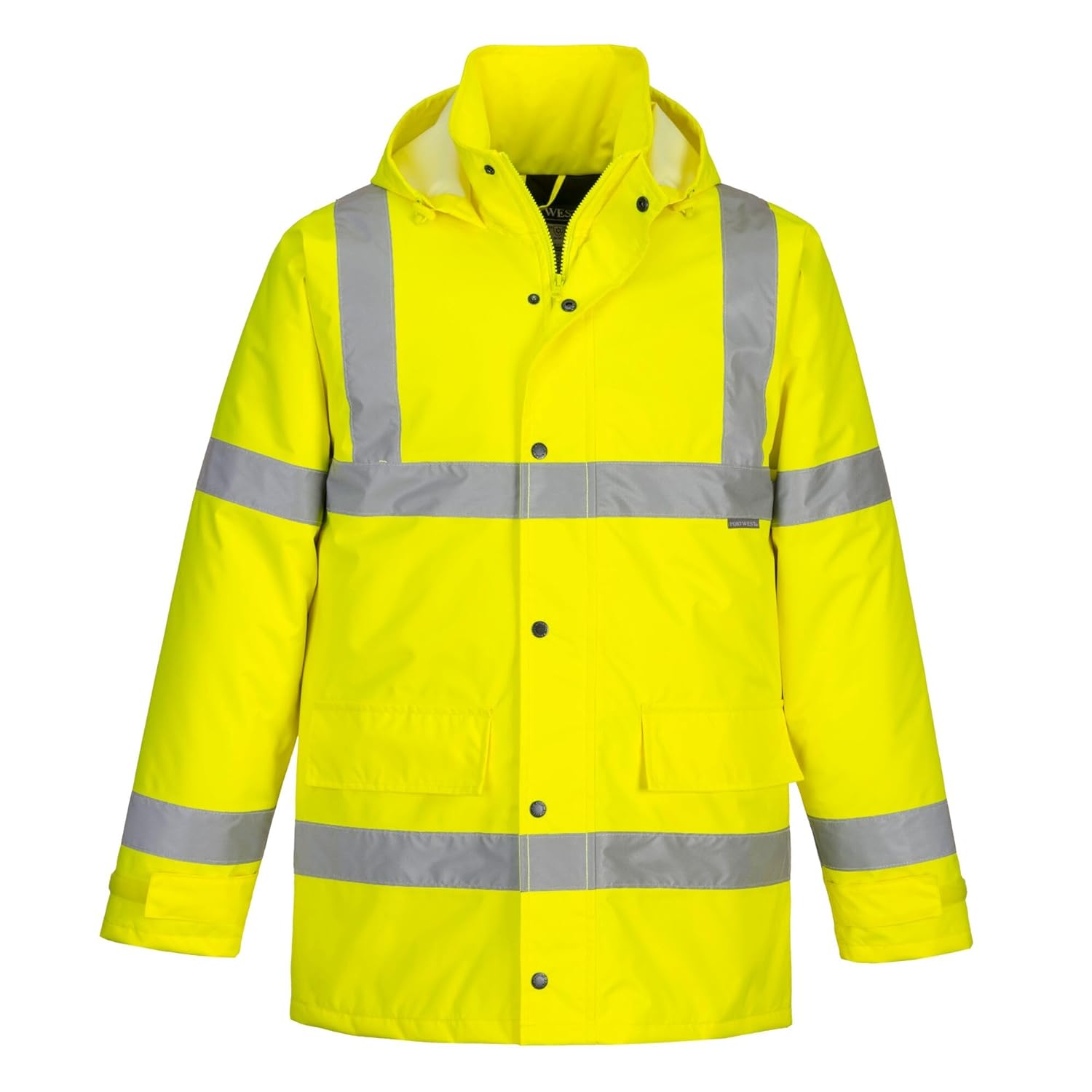 Portwest S460 Waterproof Comfort Jacket, Special Hi-Vis Winter Traffic Jacket, I...