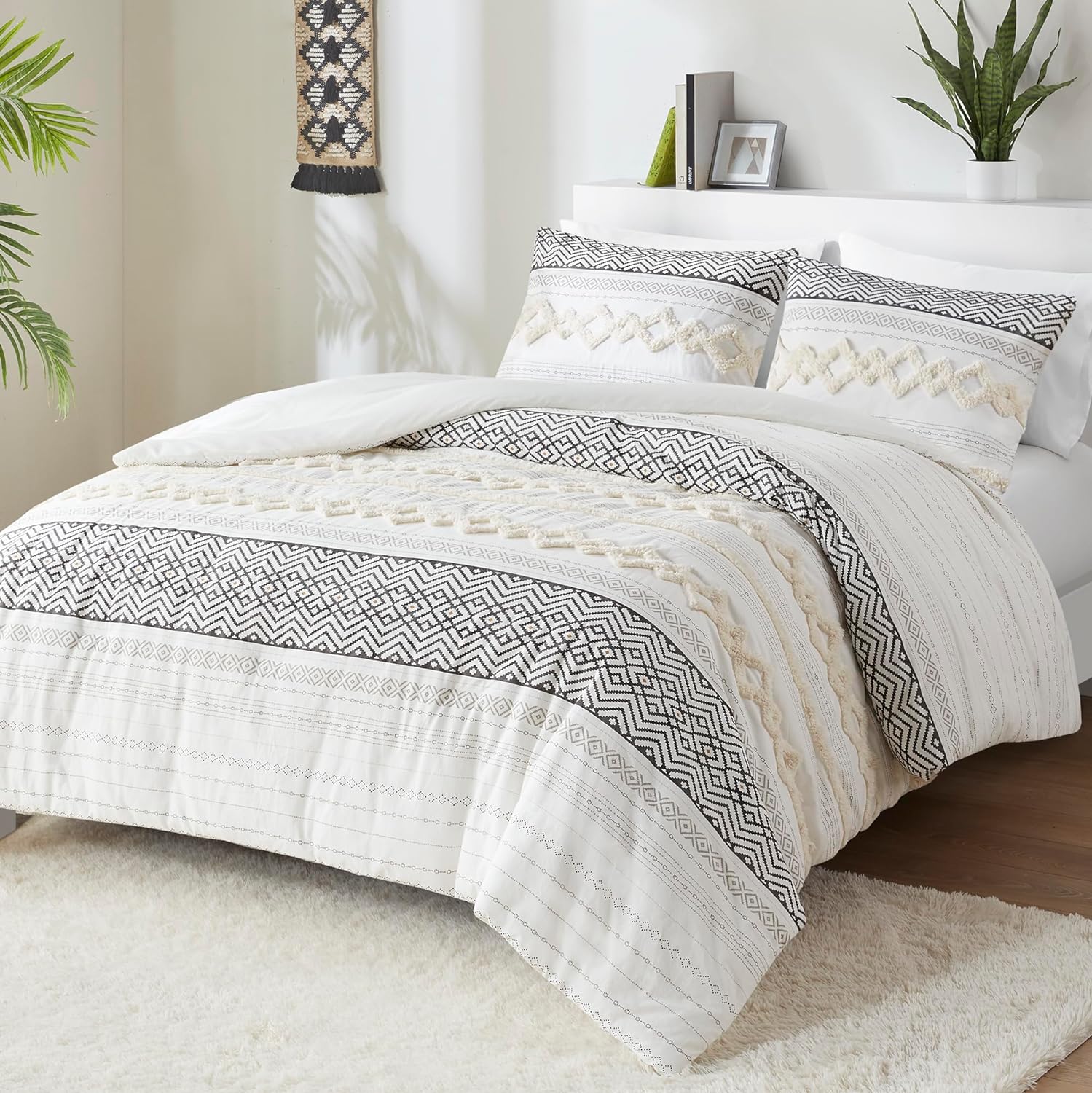 Hyde Lane Farmhouse Bedding Comforter Sets King, I...