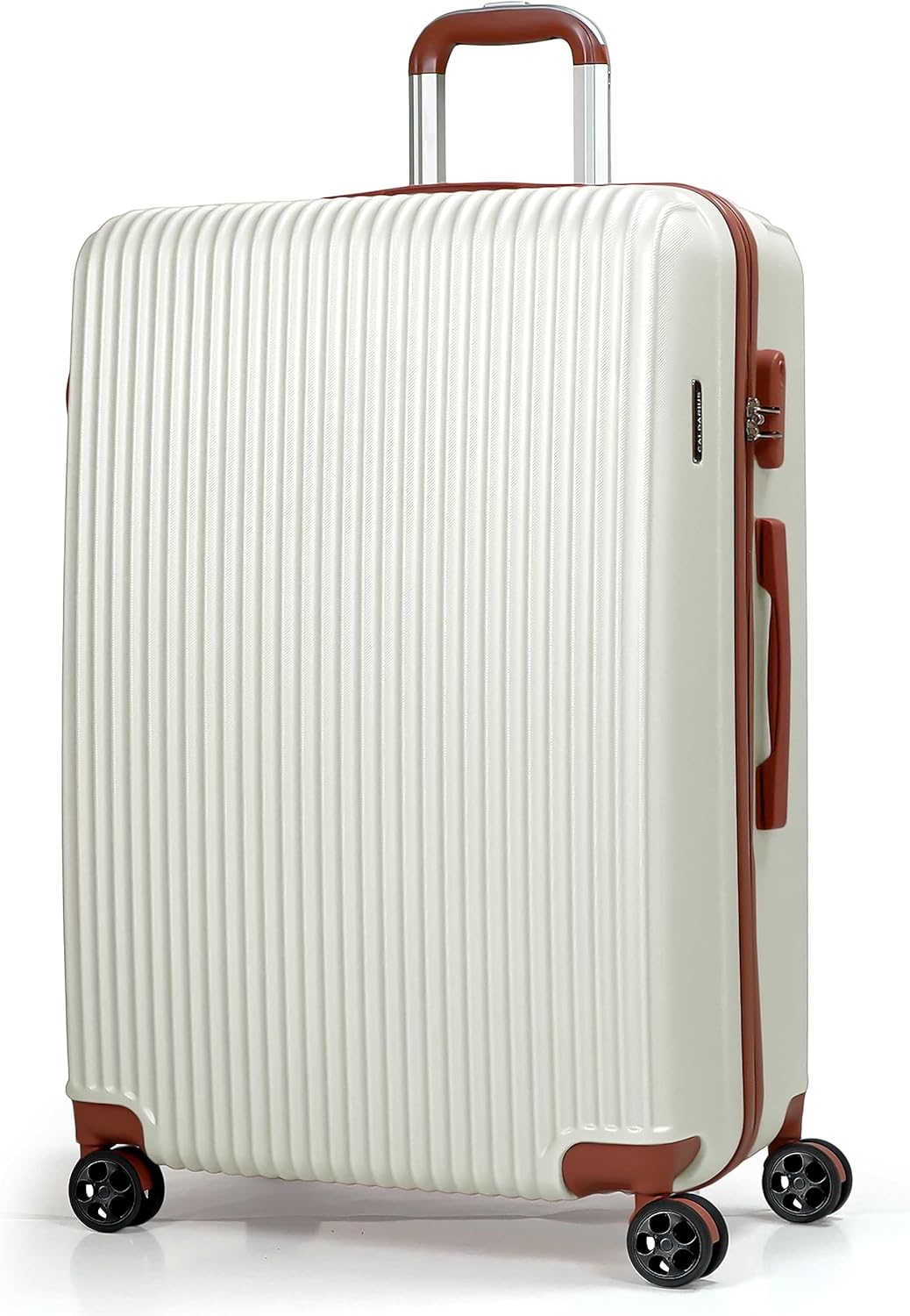 CALDARIUS Suitcase, Special Lightweight Hard Shell ABS Large Suitcase, Unique 4...