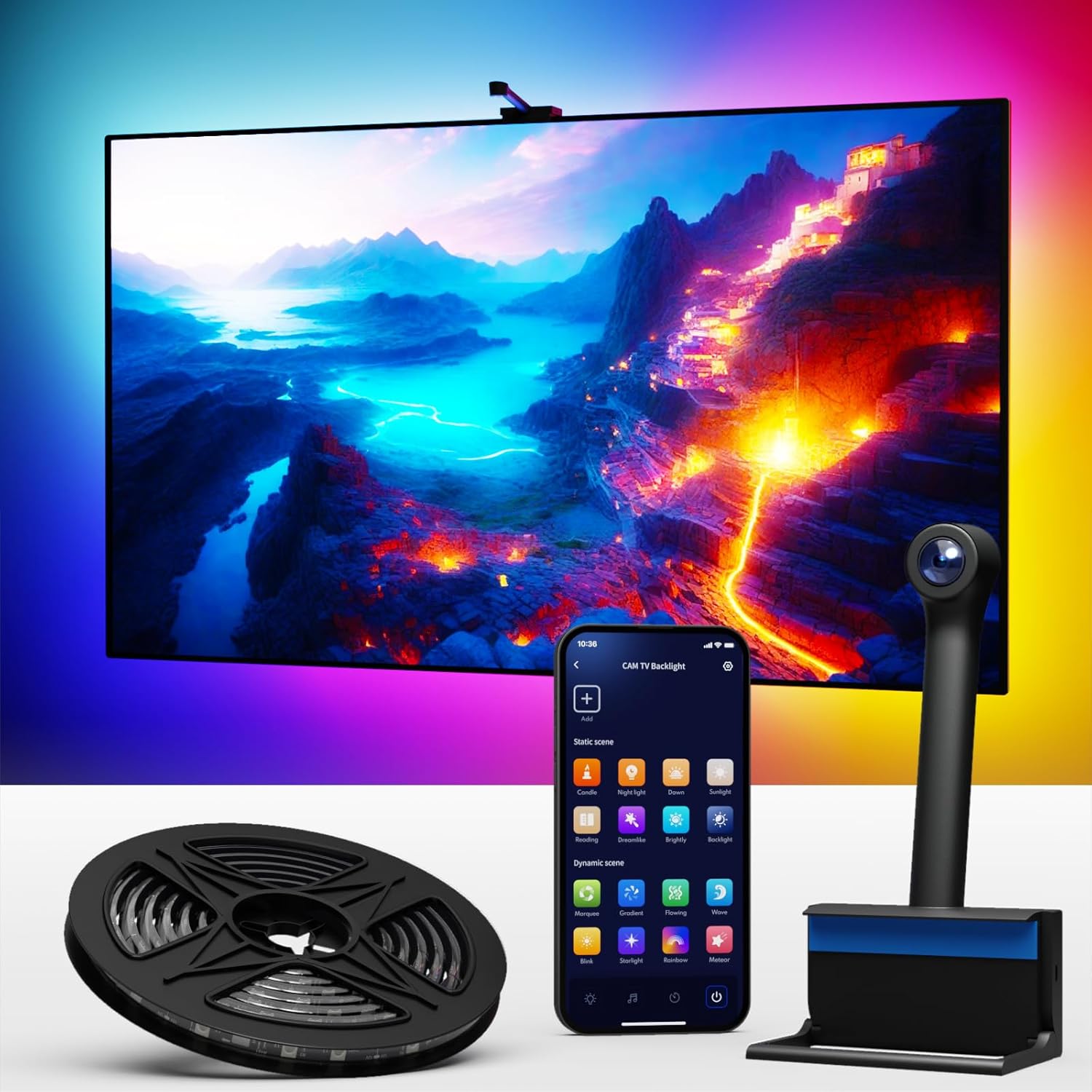 Smart TV LED Backlight with Camera for 55-65 inch...
