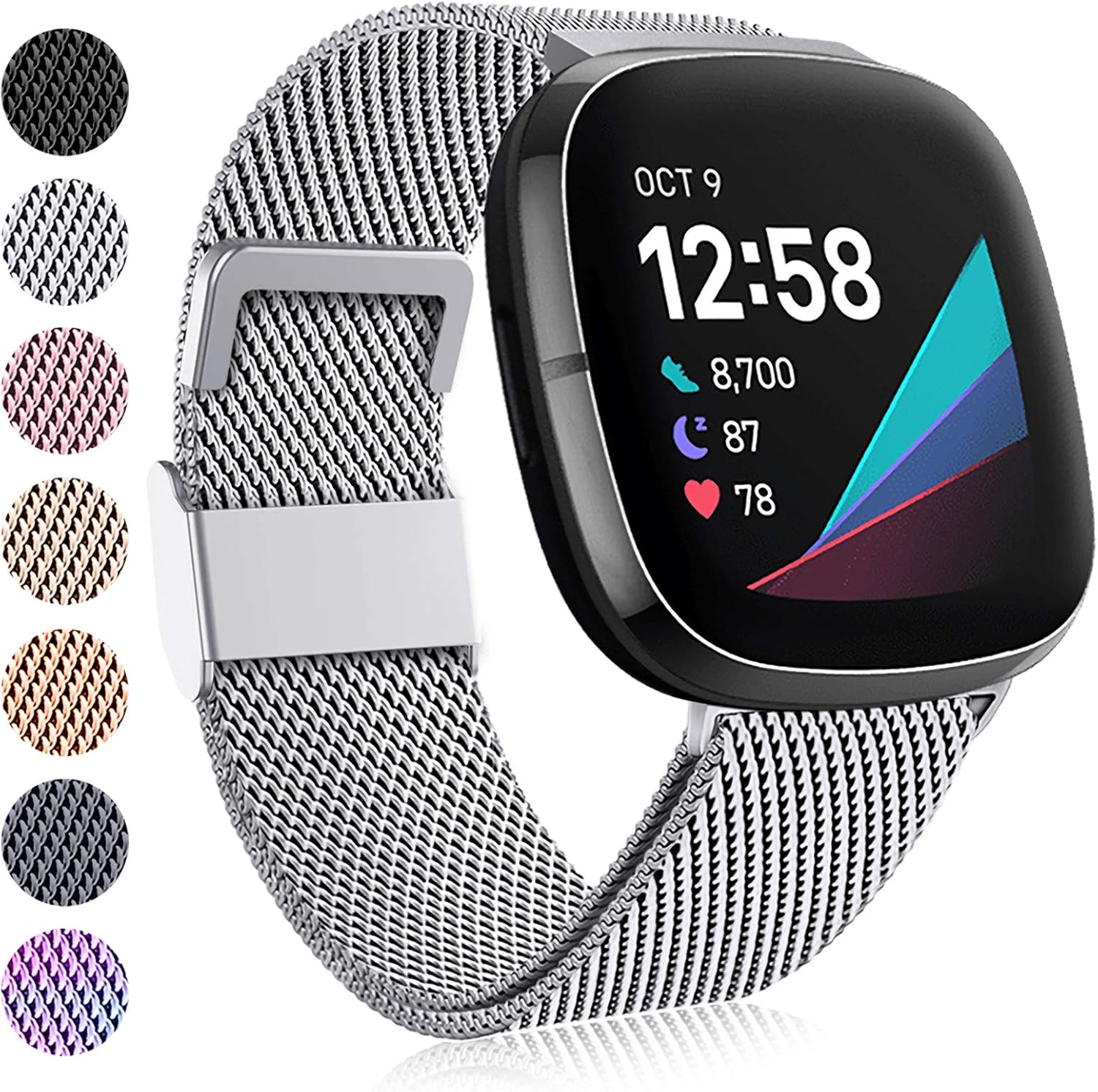 Faliogo Compatible with Fitbit Versa 3 Strap/Fitbit Versa 4 Strap/Fitbit Sense S...
