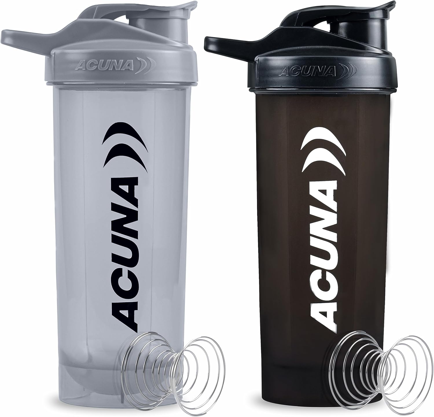 ACUNA Protein Shaker - 700ml (Pack Of 2) | Protein Powder Shaker Bottle With Mix...
