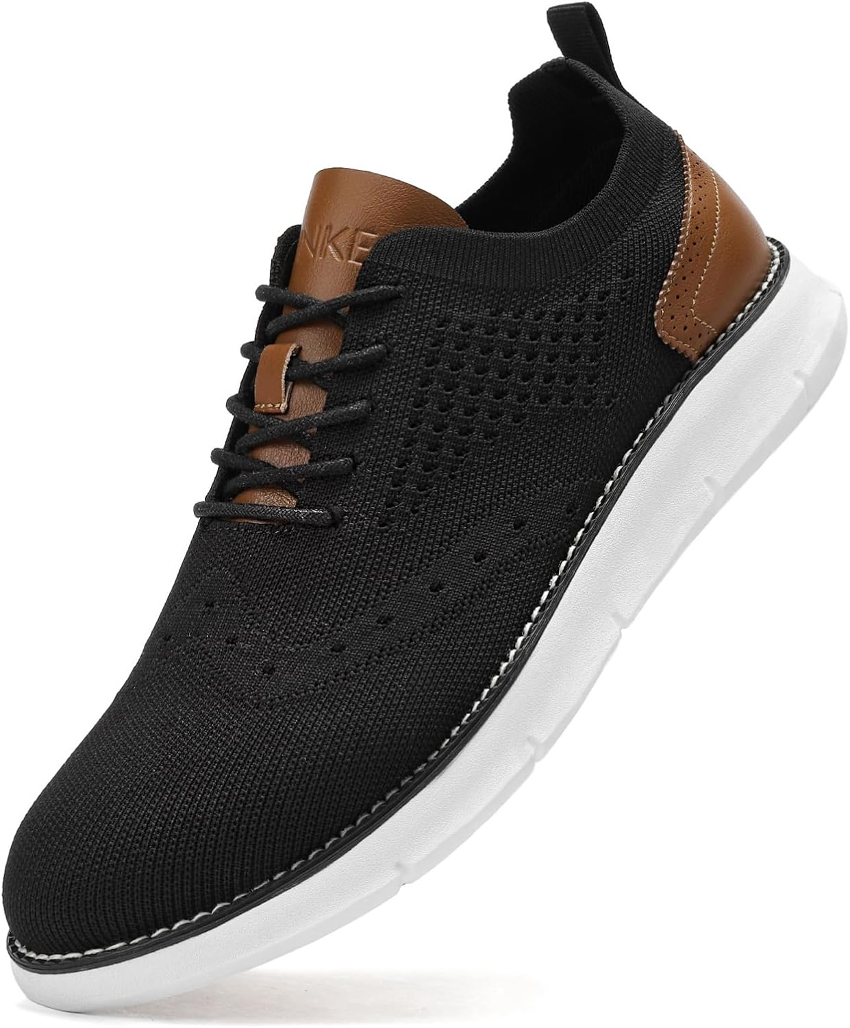 Men's Casual Dress Oxfords Shoes Breathable Knit Leisure Fashion Sneakers Lightw...