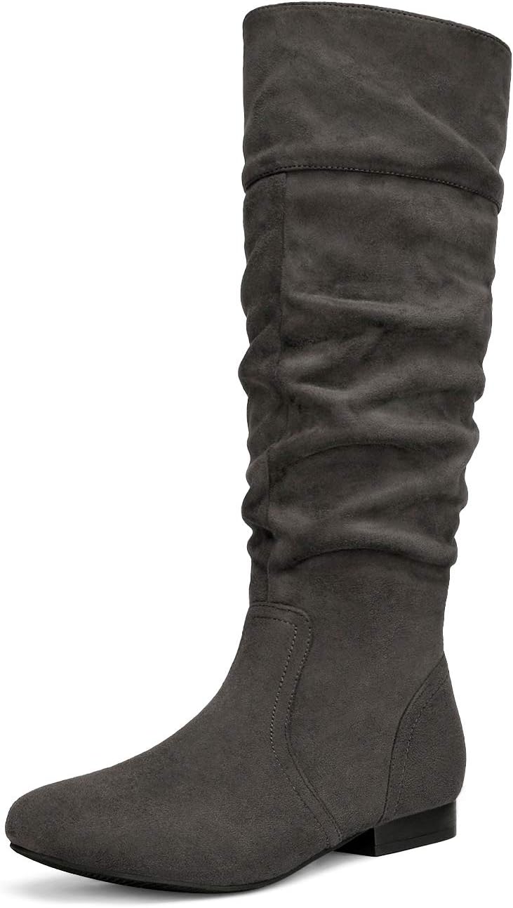 DREAM PAIRS Women's Boots, Special Knee High Pull On Boots, Innovative Fall Weat...