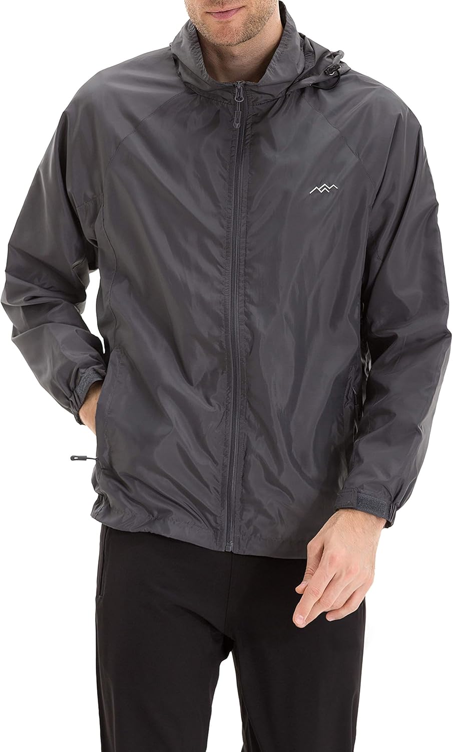 Windproof TRAILSIDE SUPPLY CO. Mens Windbreaker, Special Lightweight Packable Ja...
