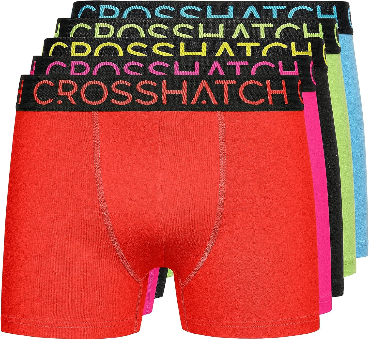 Quality Crosshatch Men's (5 Pack) Multipacked Boxer Shorts, Affordable Men's Mul...