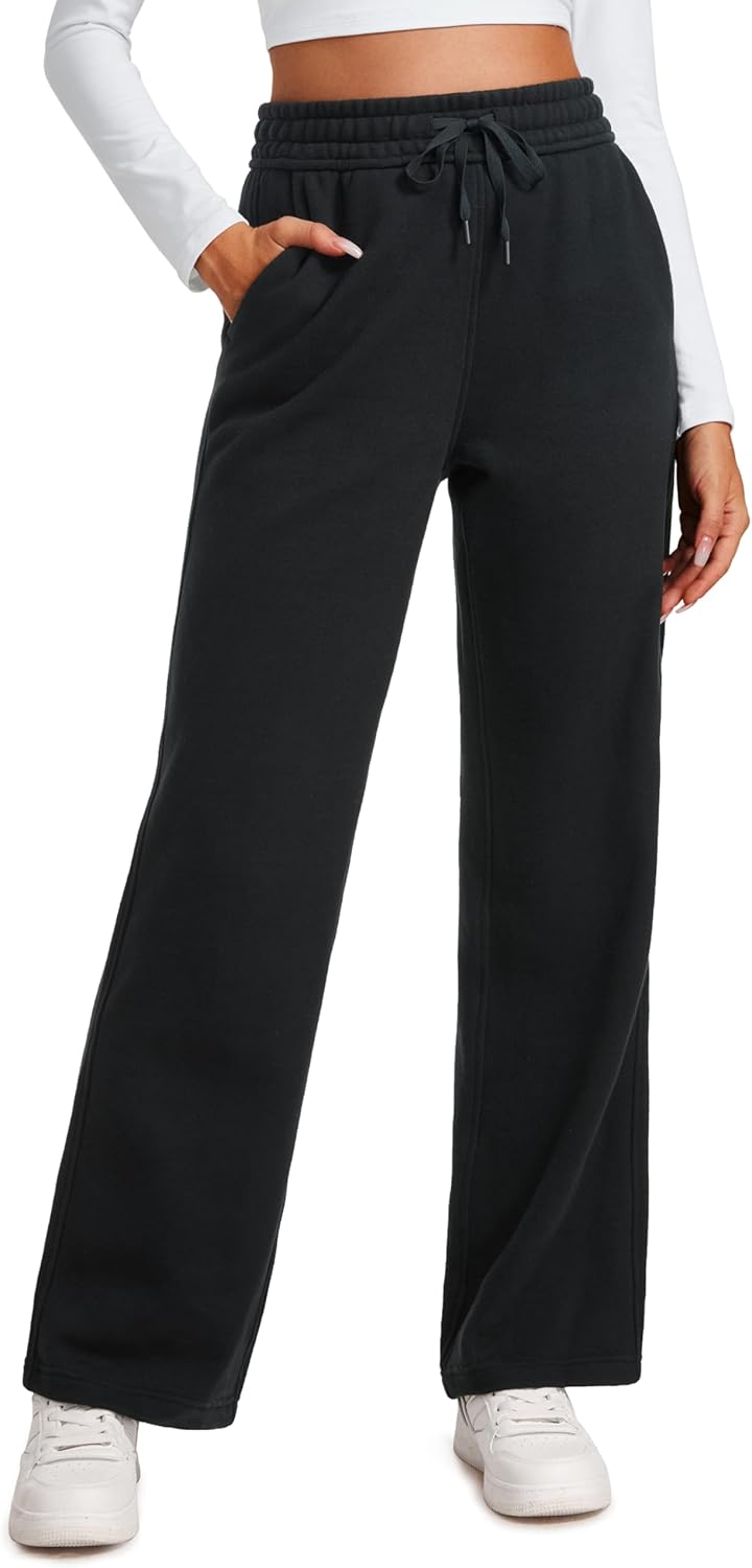 CRZ YOGA Sweatpants, Special Fleece Lined Sweatpants for Women, Innovative Cotto...