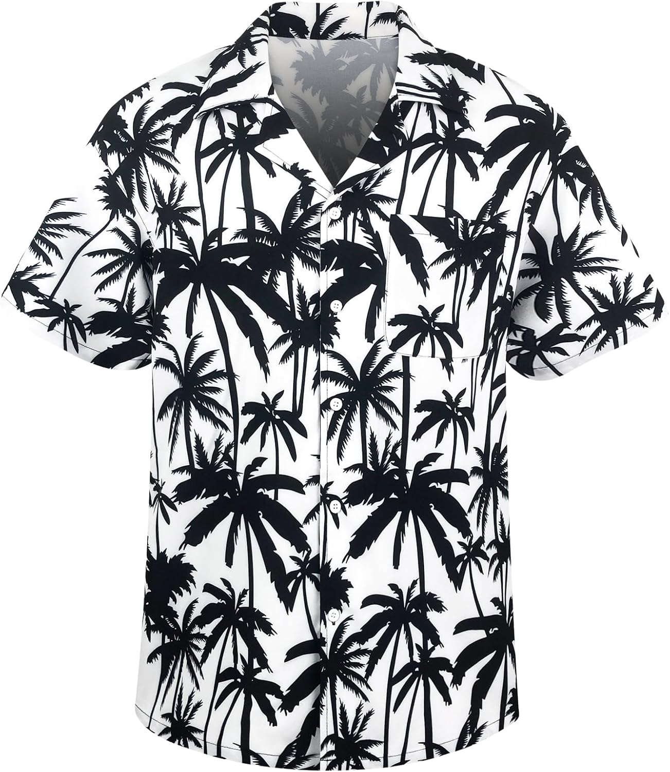 Men's Short Sleeve Hawaiian Shirt Loose Fit, Floral Print Tropical Cruise Beach...