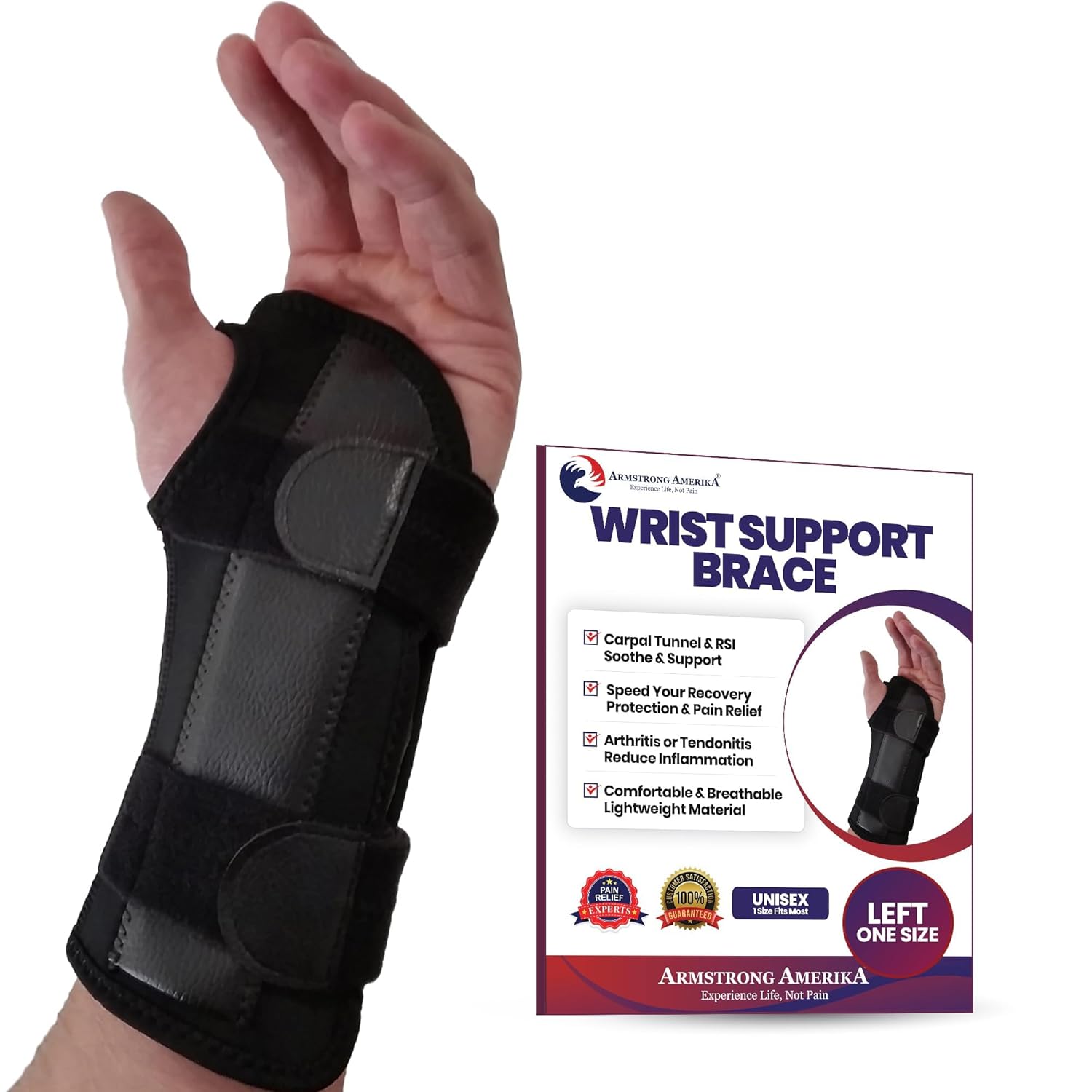 Carpal Tunnel Wrist Brace | Night Wrist Support Guard | Wrist Splint & Hand Brac...