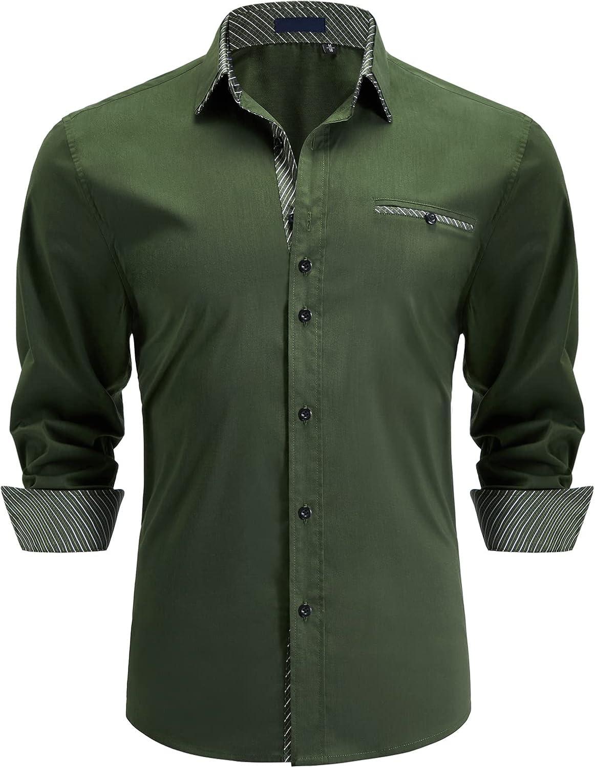 Enlision Men's Dress Shirts Long Sleeve Business Casual Shirt Regular Fit Button...