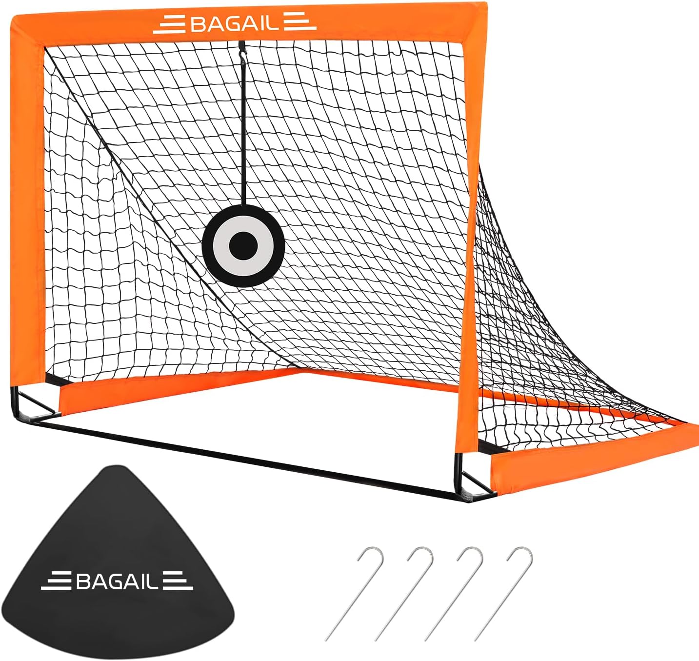 BAGAIL Football Goal, Pop up Football Net with Target Goal, Ground Pegs and Port...