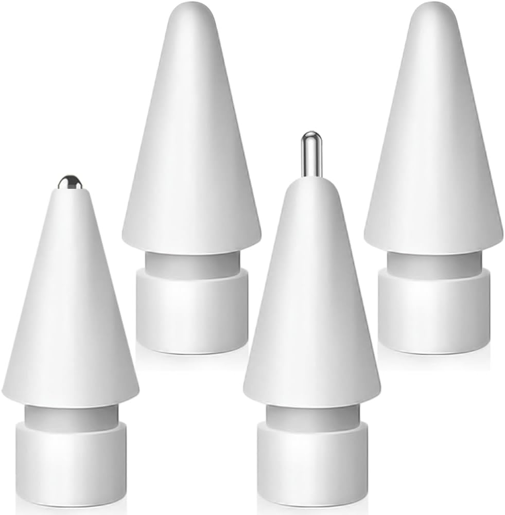 Upgraded Replacement Tips for Apple Pencil, Metal Tips Set Precise Control for A...