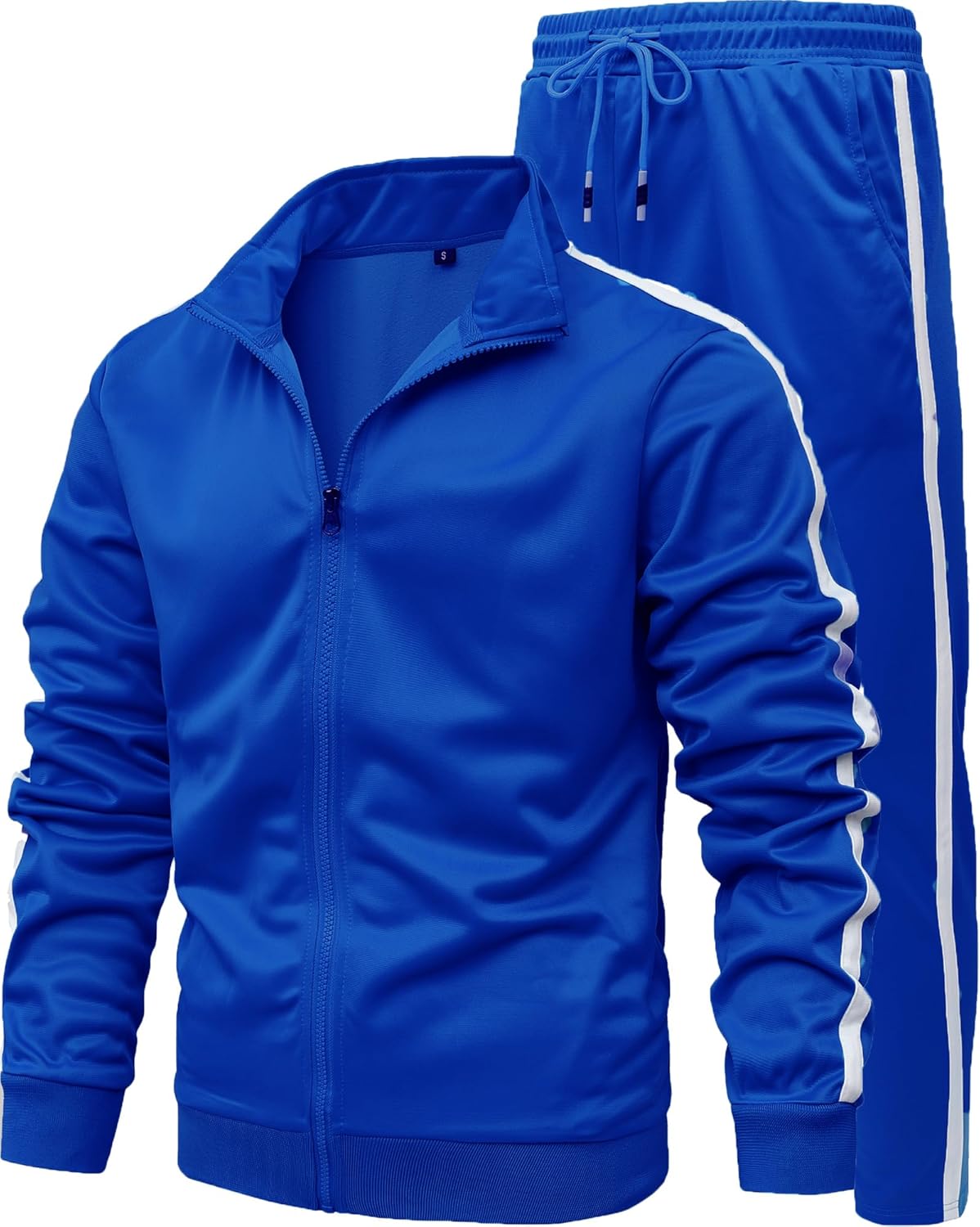 GXAMOY Men's Athletic Tracksuit, Special 2 Pieces Sweat Suit, Affordable Full Zi...